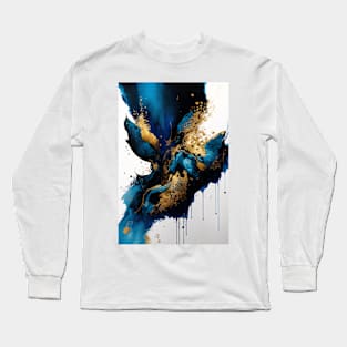 Stormy Strife - Abstract Alcohol Ink Resin Art Long Sleeve T-Shirt